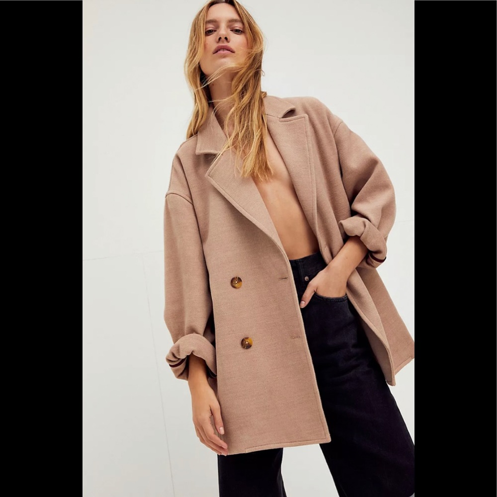 NWT Free People Hannah Soft Slouchy Blazer Jacket - Picture 7 of 10